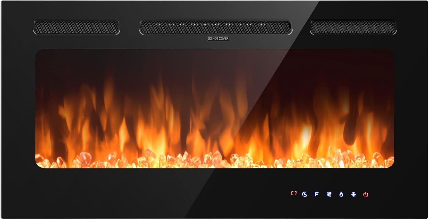 Happytools 40 Inch Electric Fireplace Heater - DOKAN