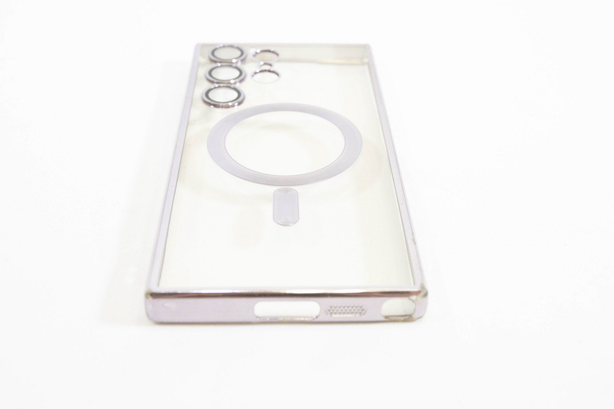 Magnetic Clear Case for Samsung Galaxy S23 Ultra 5G with Camera Lens Protector - DOKAN