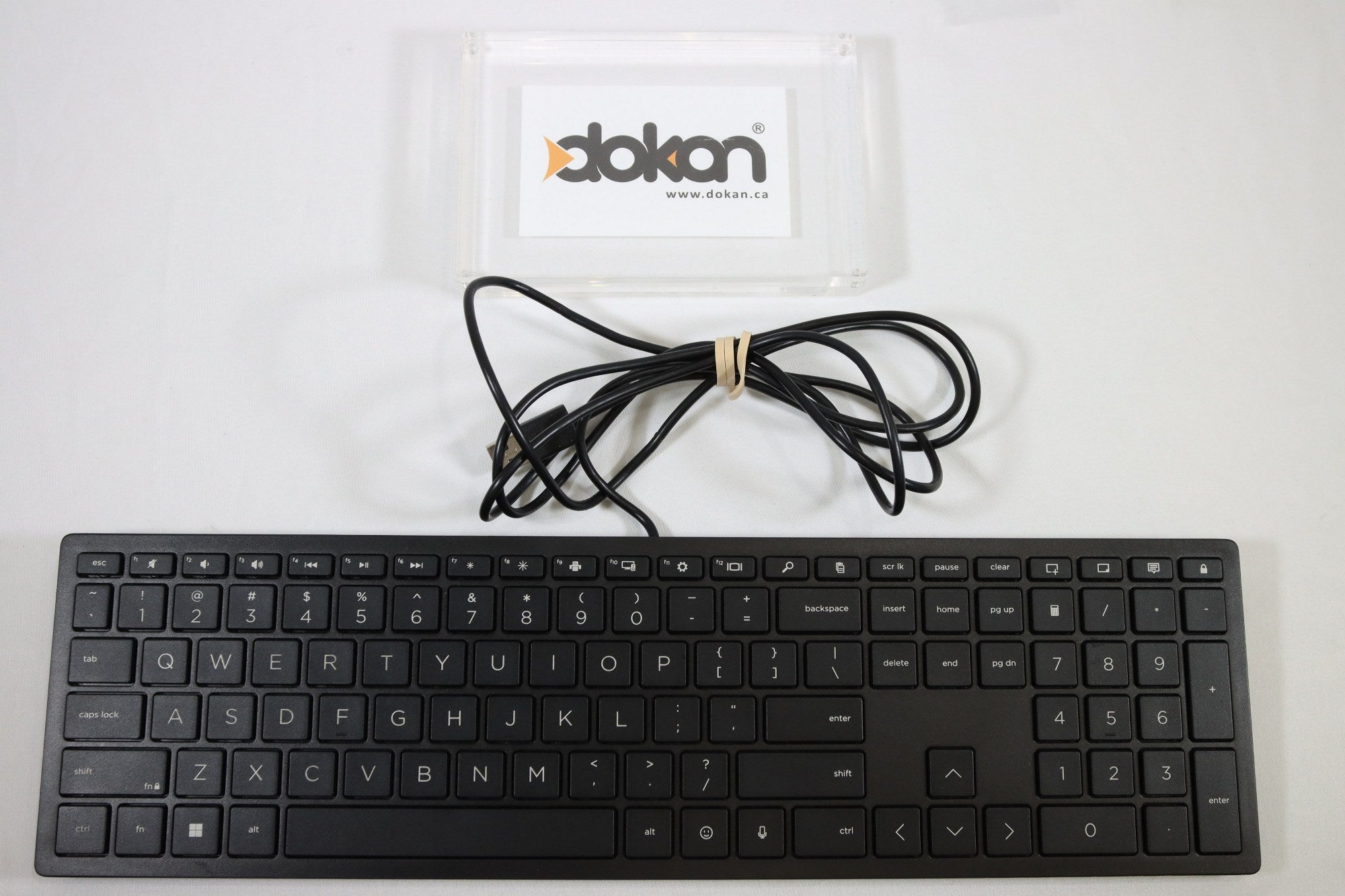 HP Lifestyle TPC-P001K USB Wired PC Black Keyboard - DOKAN