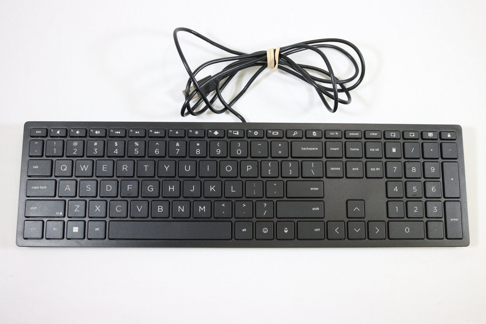 HP Lifestyle TPC-P001K USB Wired PC Black Keyboard - DOKAN