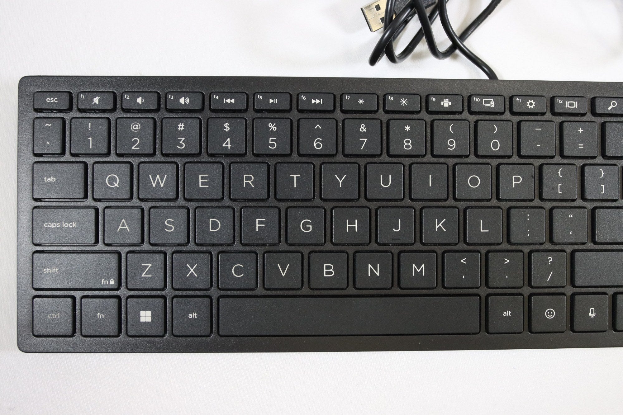 HP Lifestyle TPC-P001K USB Wired PC Black Keyboard - DOKAN