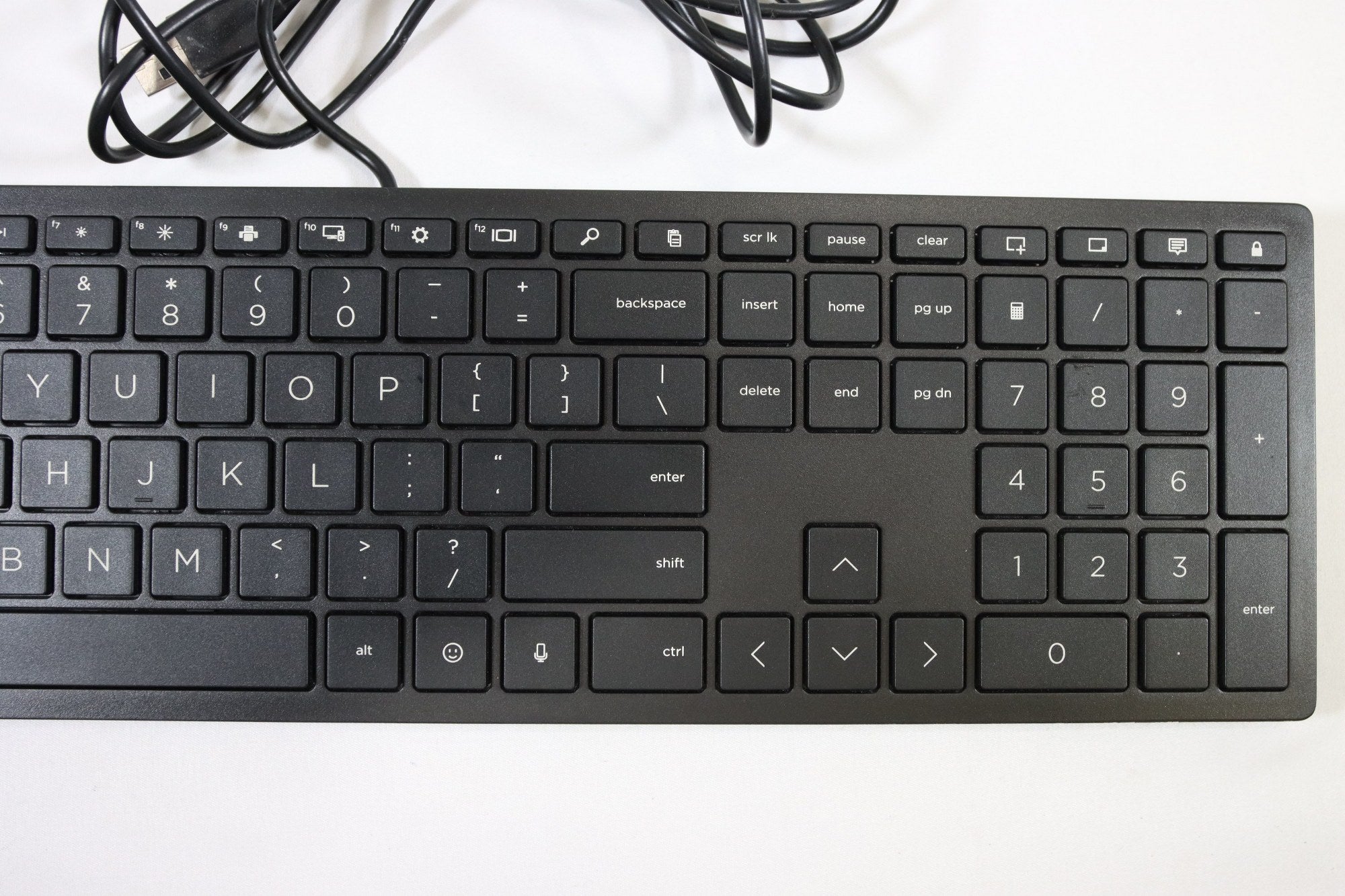 HP Lifestyle TPC-P001K USB Wired PC Black Keyboard - DOKAN