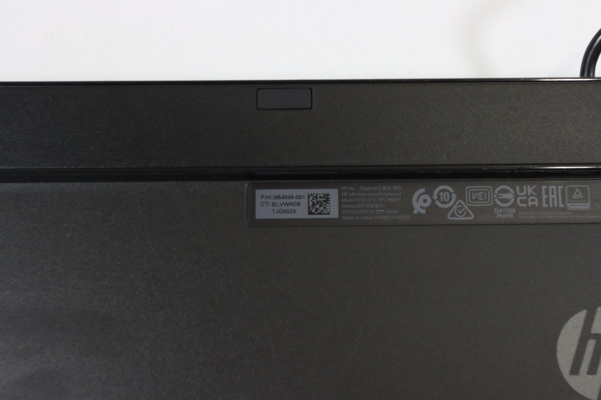 HP Lifestyle TPC-P001K USB Wired PC Black Keyboard - DOKAN