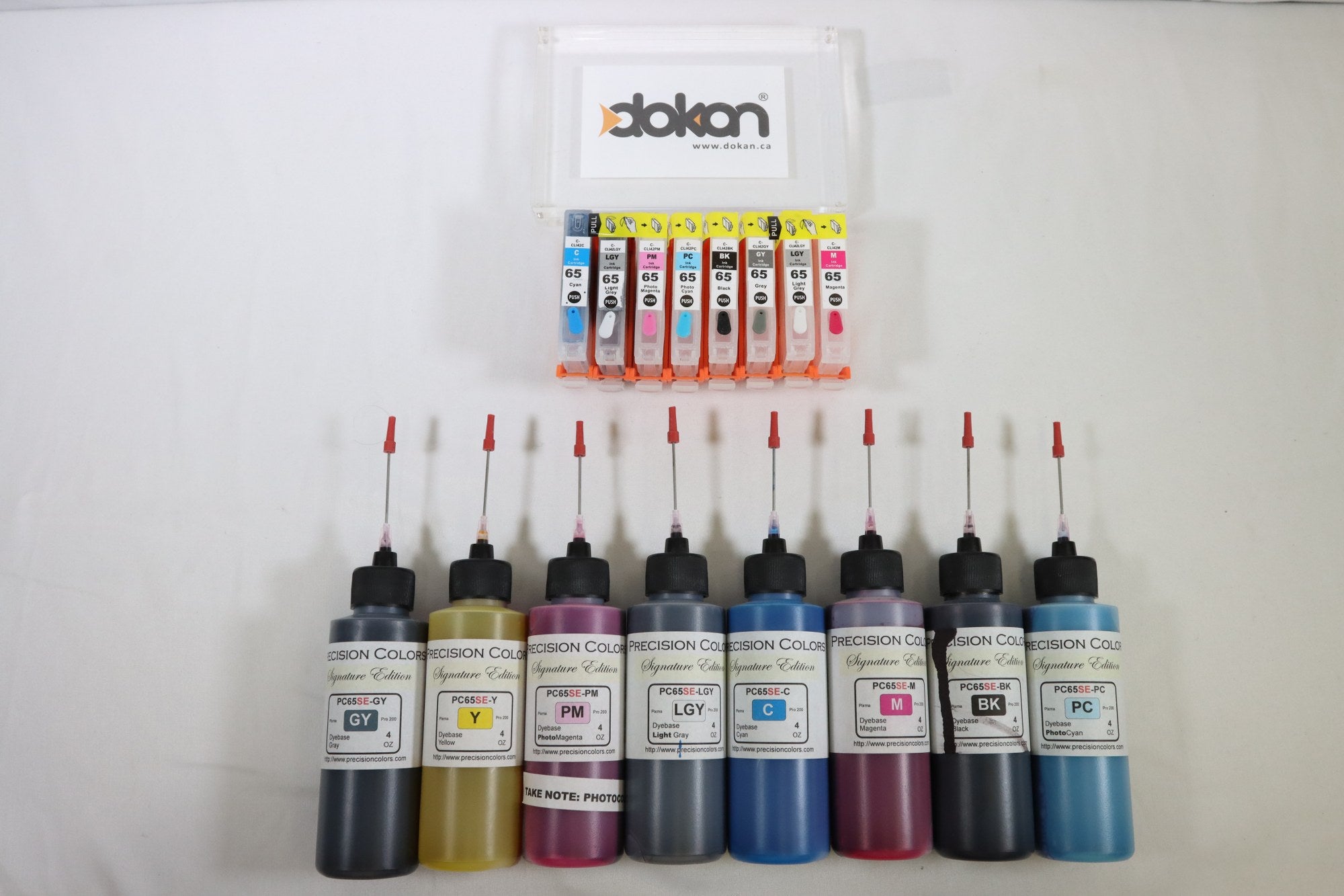 Canon 65 Refillable Ink Cartridge - 8 Ink Refill Kit - DOKAN