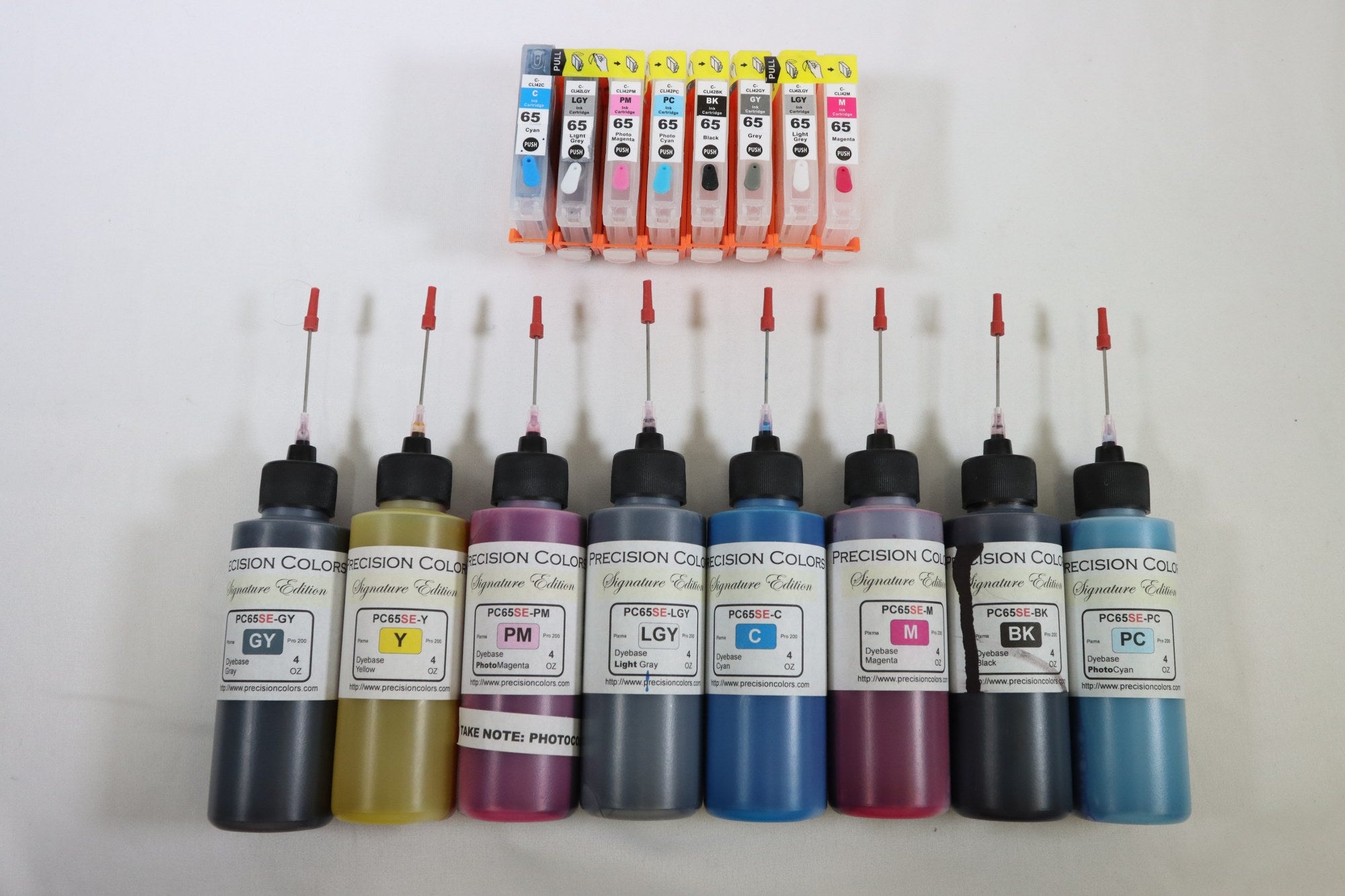 Canon 65 Refillable Ink Cartridge - 8 Ink Refill Kit - DOKAN