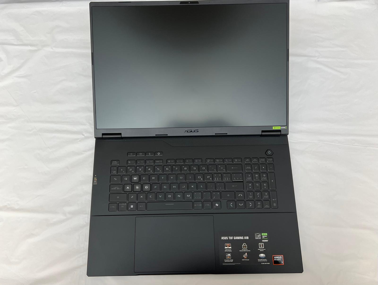 ASUS TUF A18 18" - Ryzen 7 16GB 1TB RTX 5060 - Gaming Laptop - DOKAN