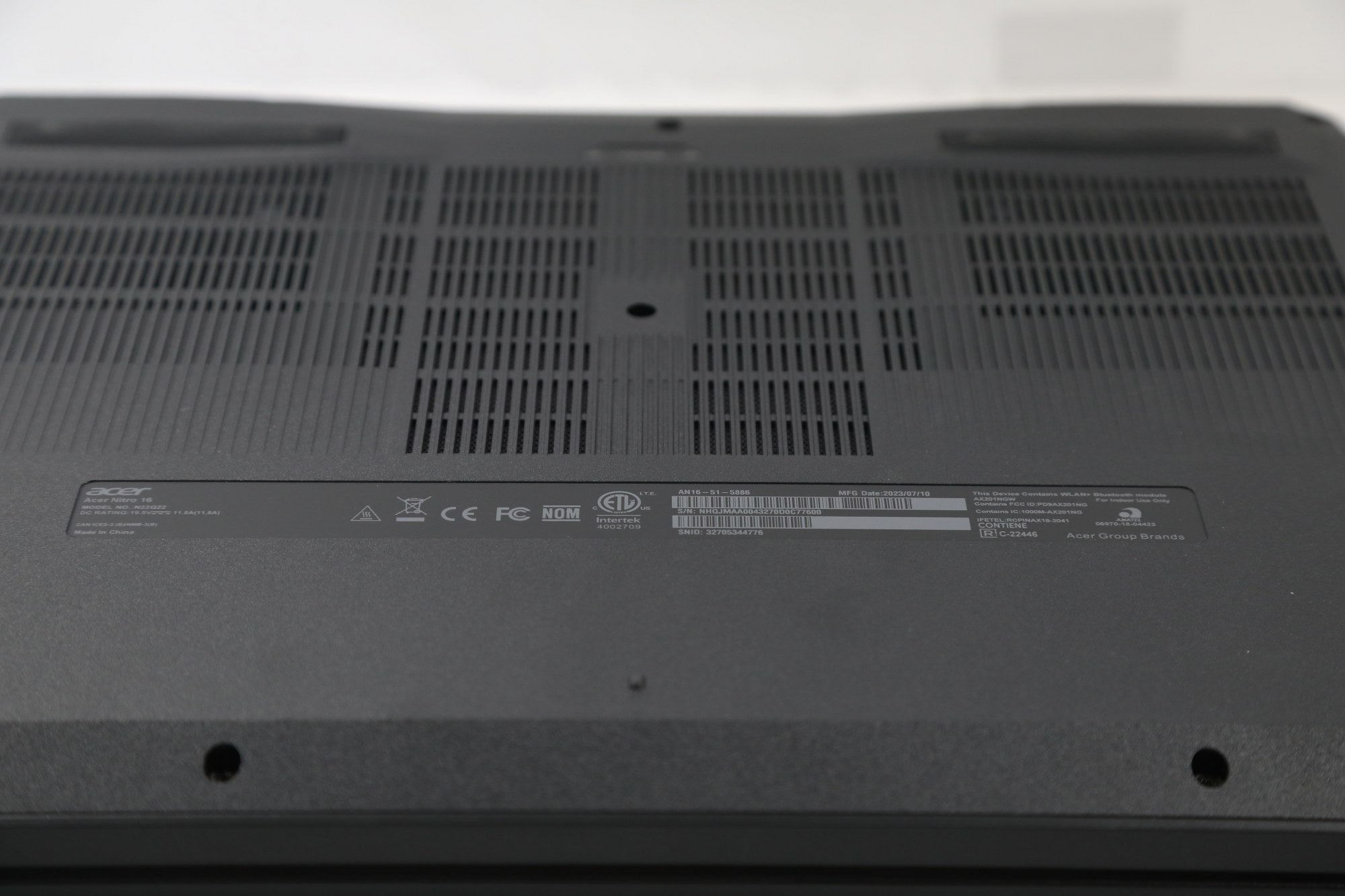 Acer Nitro 16" - Intel i5 13500H 16GB 1TB RTX 4050 - Gaming Laptop - DOKAN