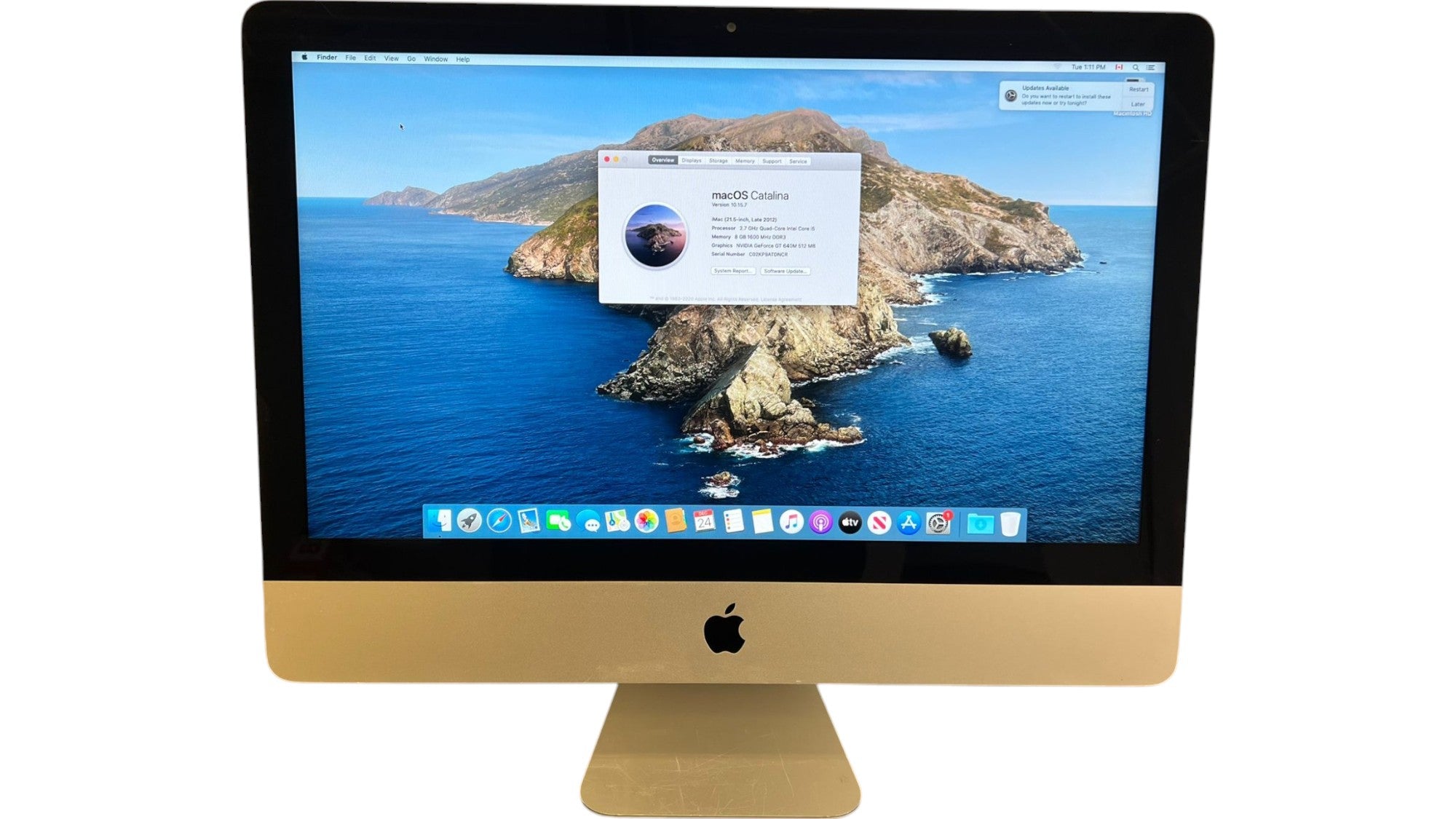 iMac 21.5" 2012 Silver - i5 8GB 1TB - Desktop Computer