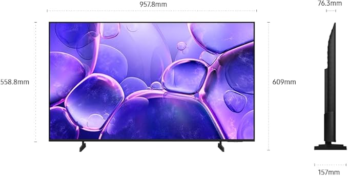Samsung 43" 4K intelligent Crystal UHD (UN43U8000FFXZC) - 2025