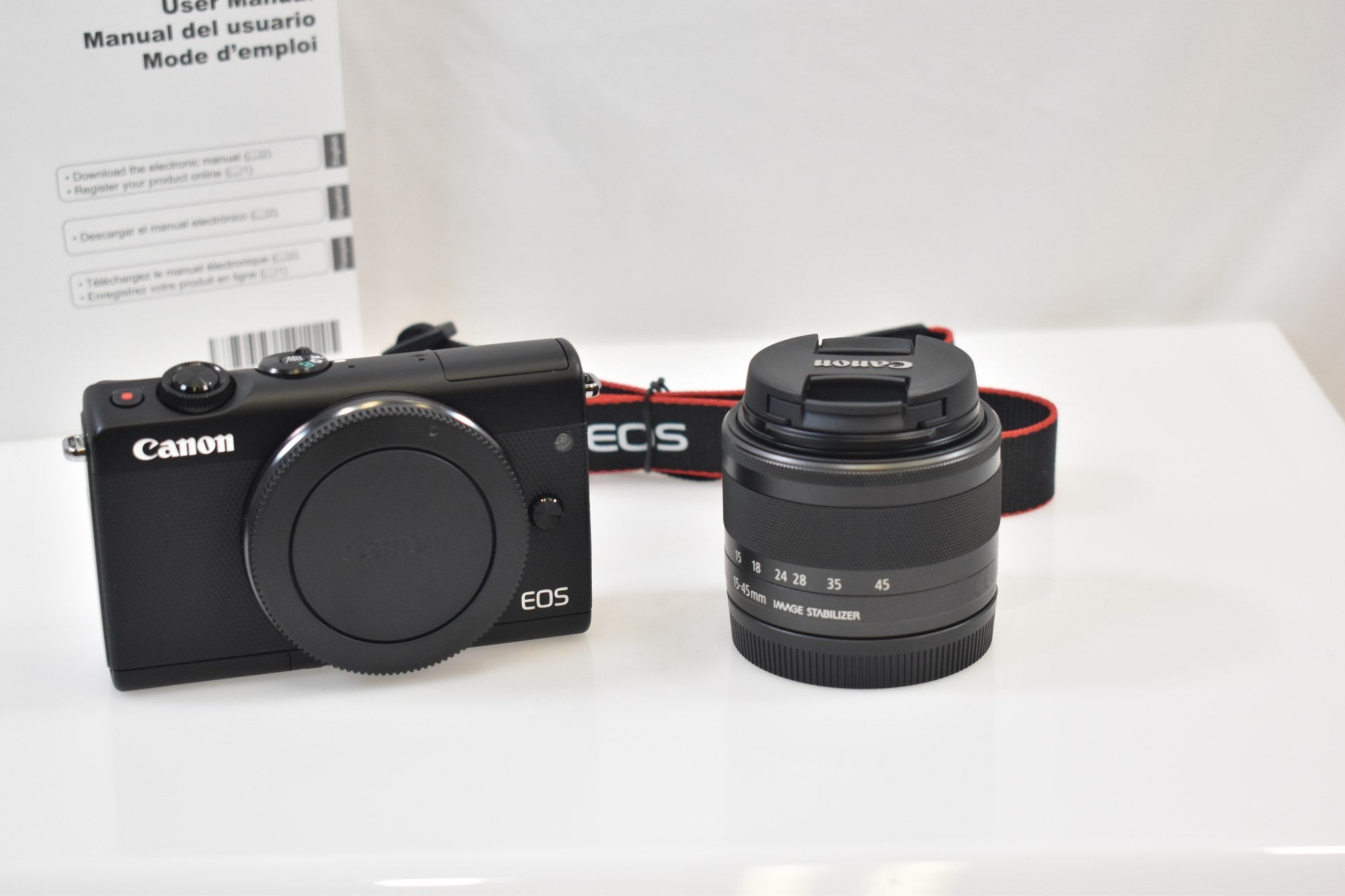 Canon EOS M100 24.2MP Digital Camera with EF-M IS STM 15-45mm Lens (Black)