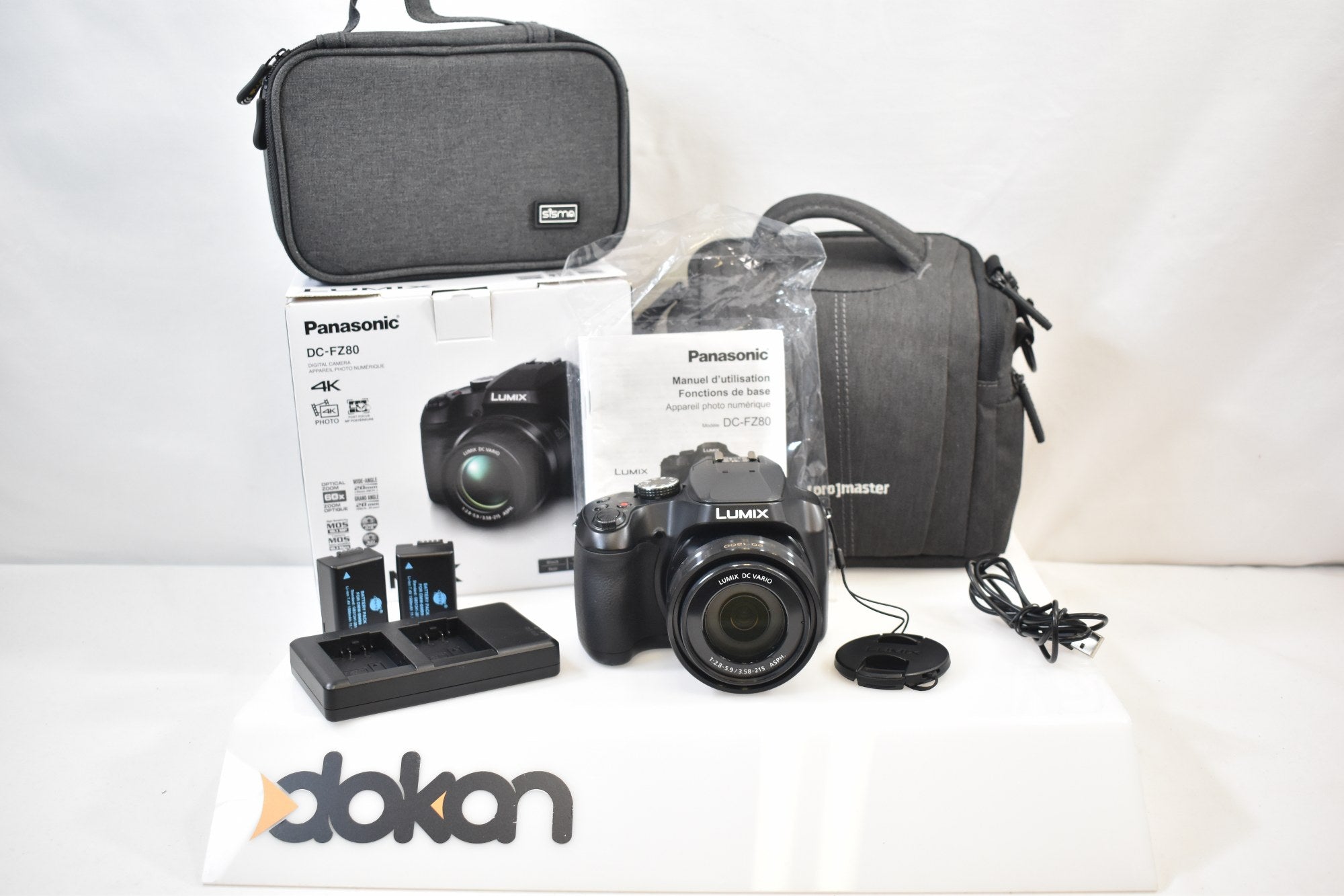 Panasonic LUMIX DC-FZ80DK Full-Frame with 20-1200mm Lens Kit - box and bag