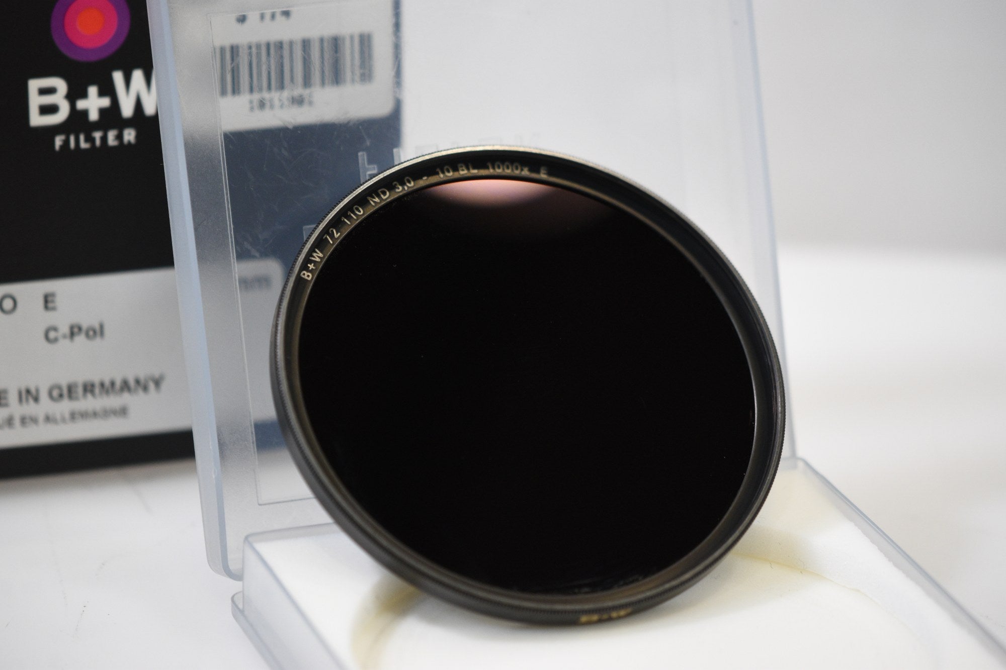 B+W 72mm 110 ND 3.0 10-Stop ND Filter + B+W 72mm Circular Polarizer (CPL)