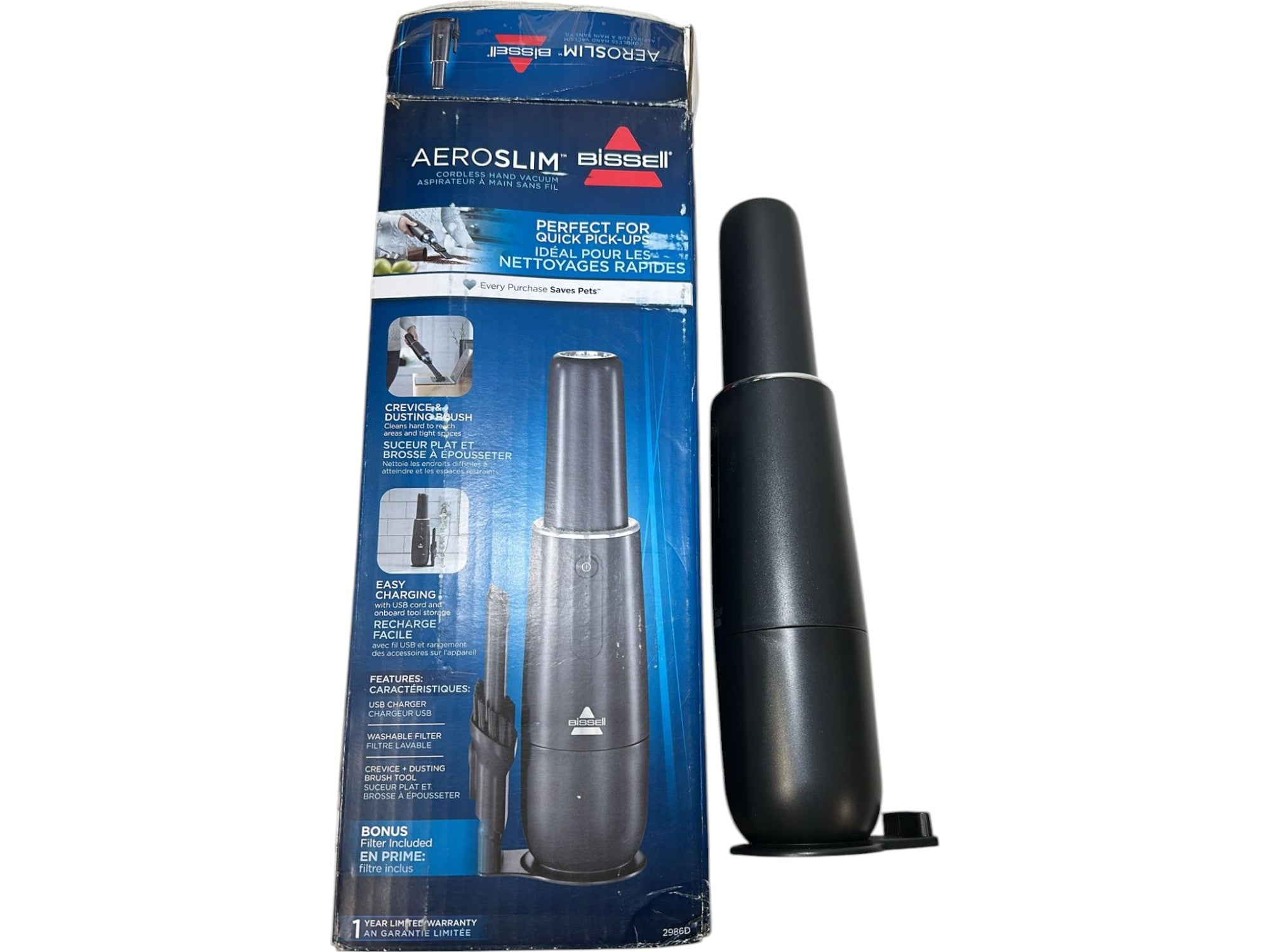 BISSELL 2986D AeroSlim™ Aspiradora de Mano Inalámbrica