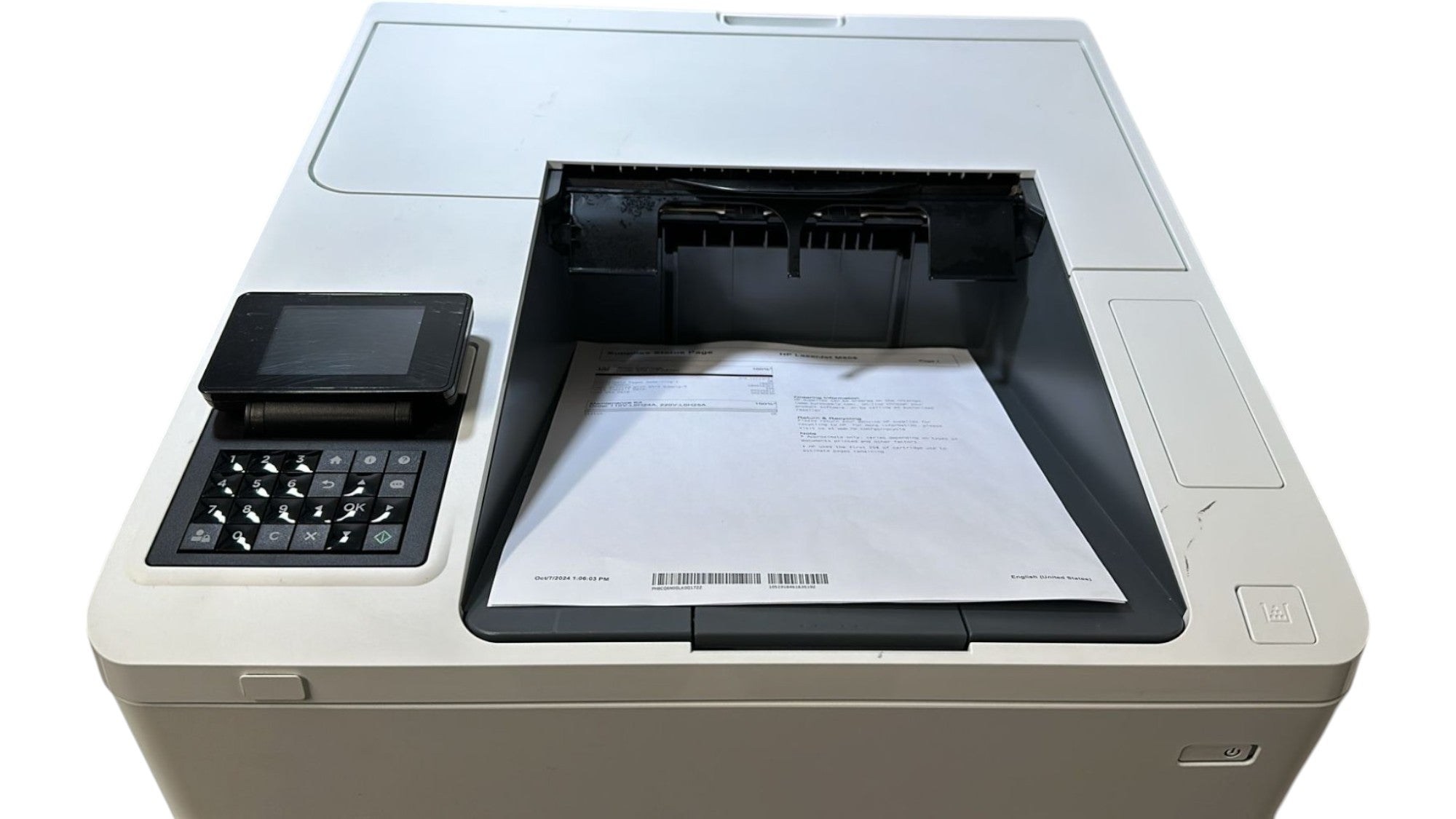 Impresora HP LaserJet M608 - Pantalla Pequeña