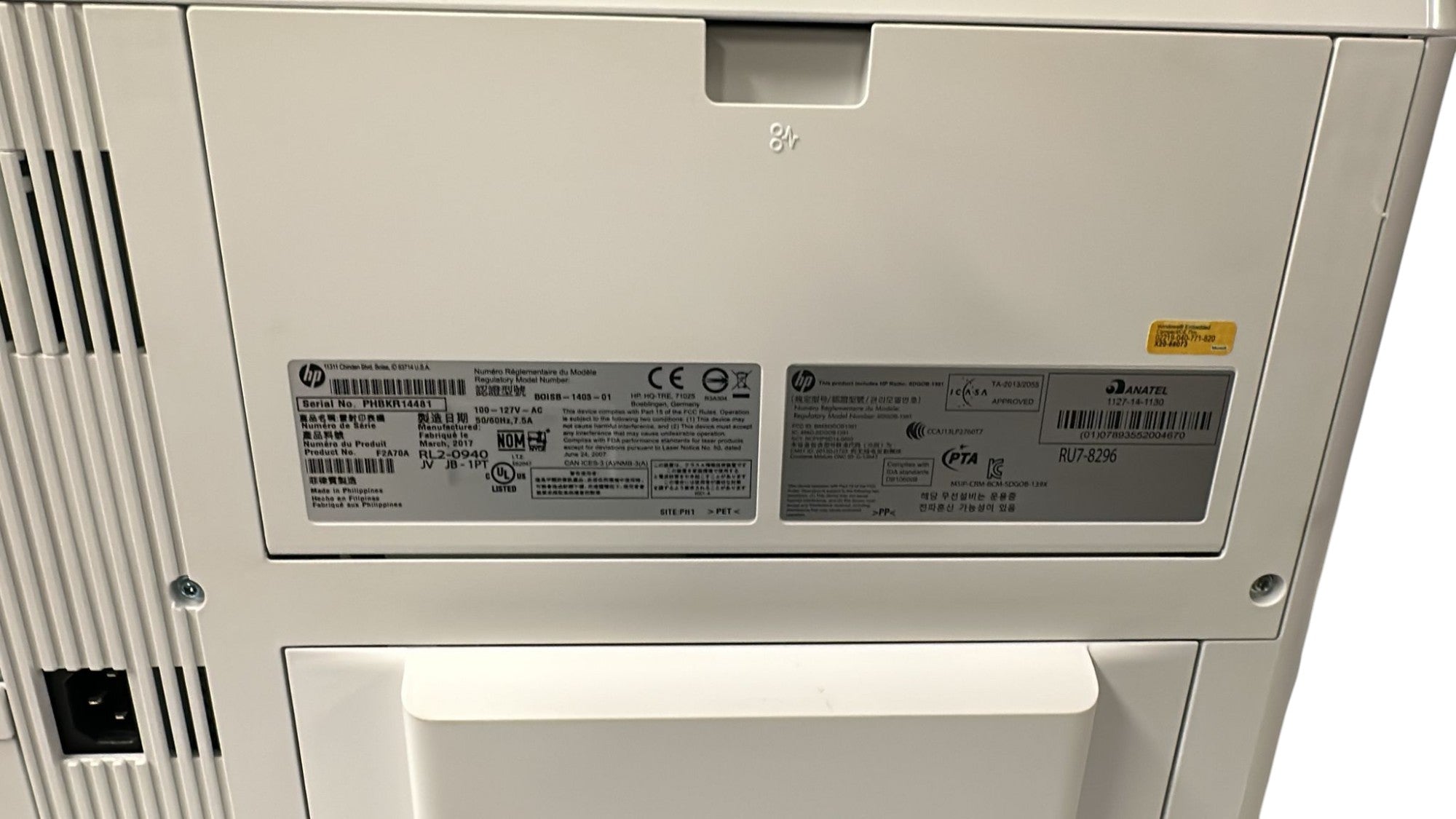 Impresora HP LaserJet M506 - Pantalla Grande