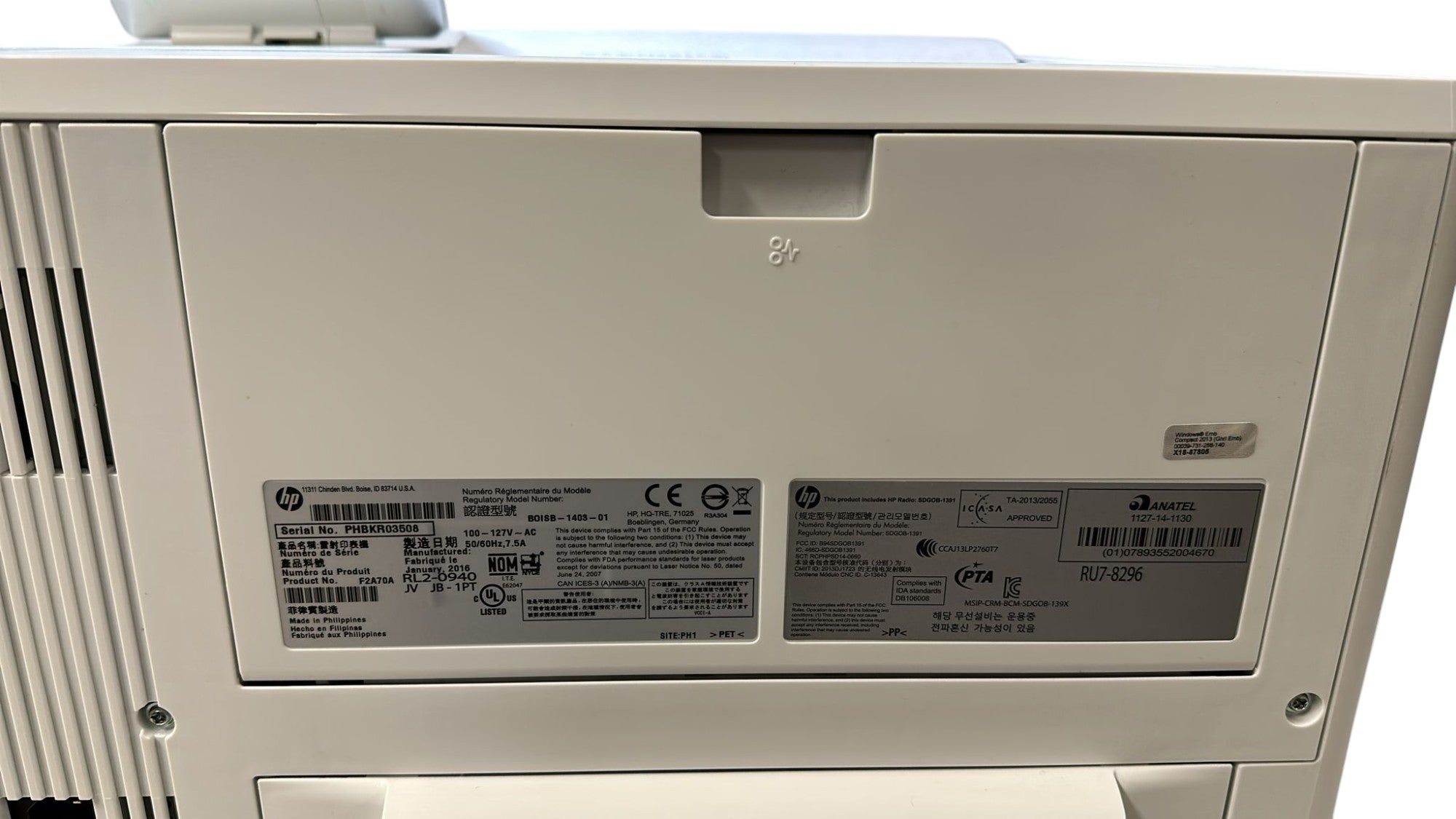 Impresora HP LaserJet M506 - Pantalla Grande