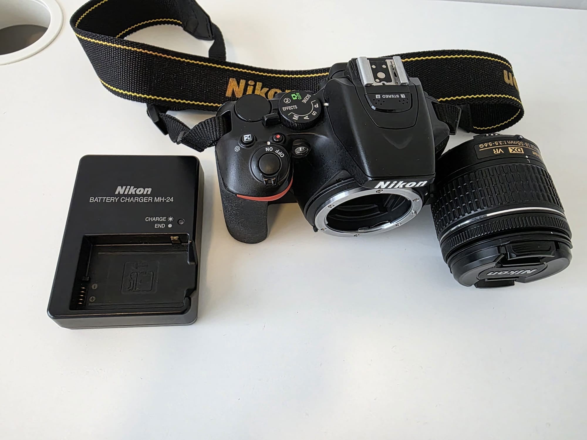 Nikon D5600 DSLR Camera - AF-P DX NIKKOR 18-55mm F3.5-5.6G VR Lens