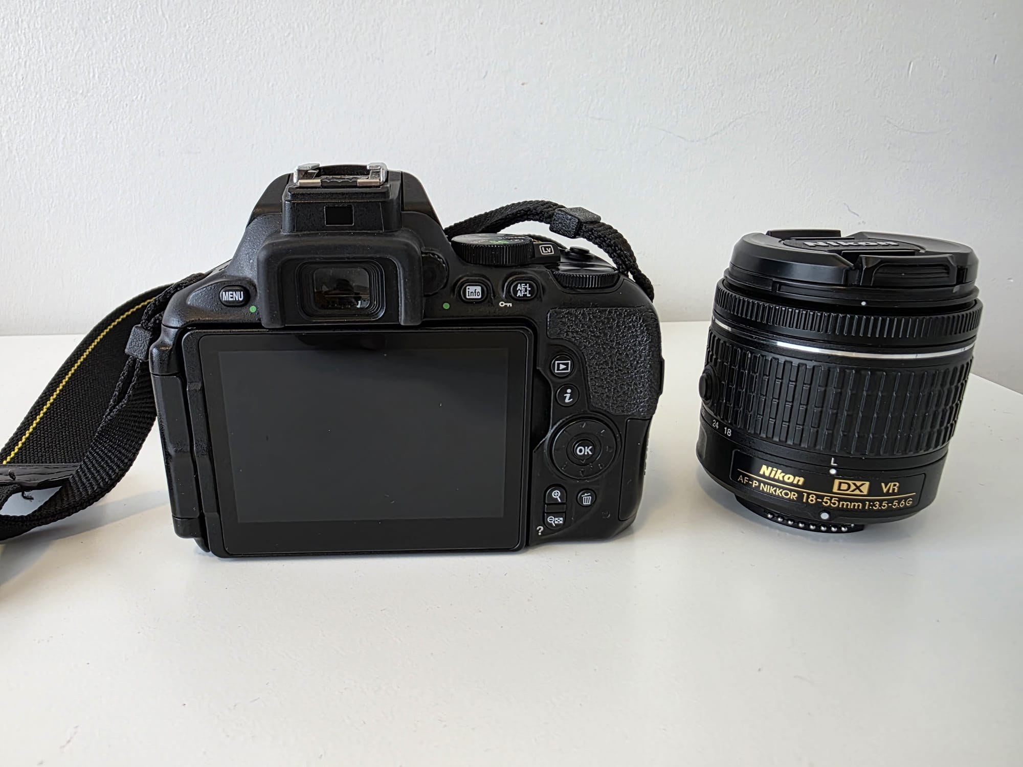 Nikon D5600 DSLR Camera - AF-P DX NIKKOR 18-55mm F3.5-5.6G VR Lens