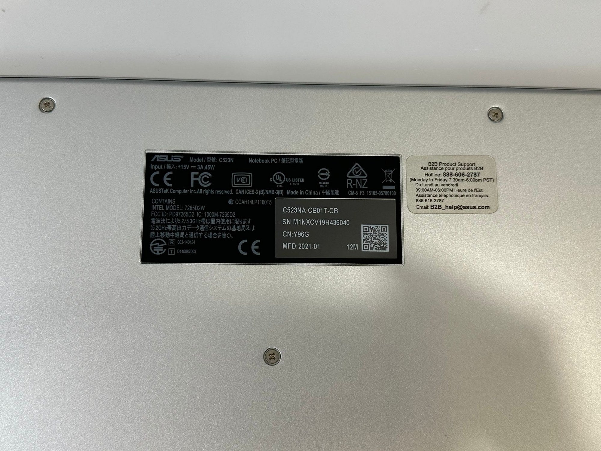 ASUS Chromebook C523N 15" - Intel Celeron 4GB 32GB - Laptop - DOKAN