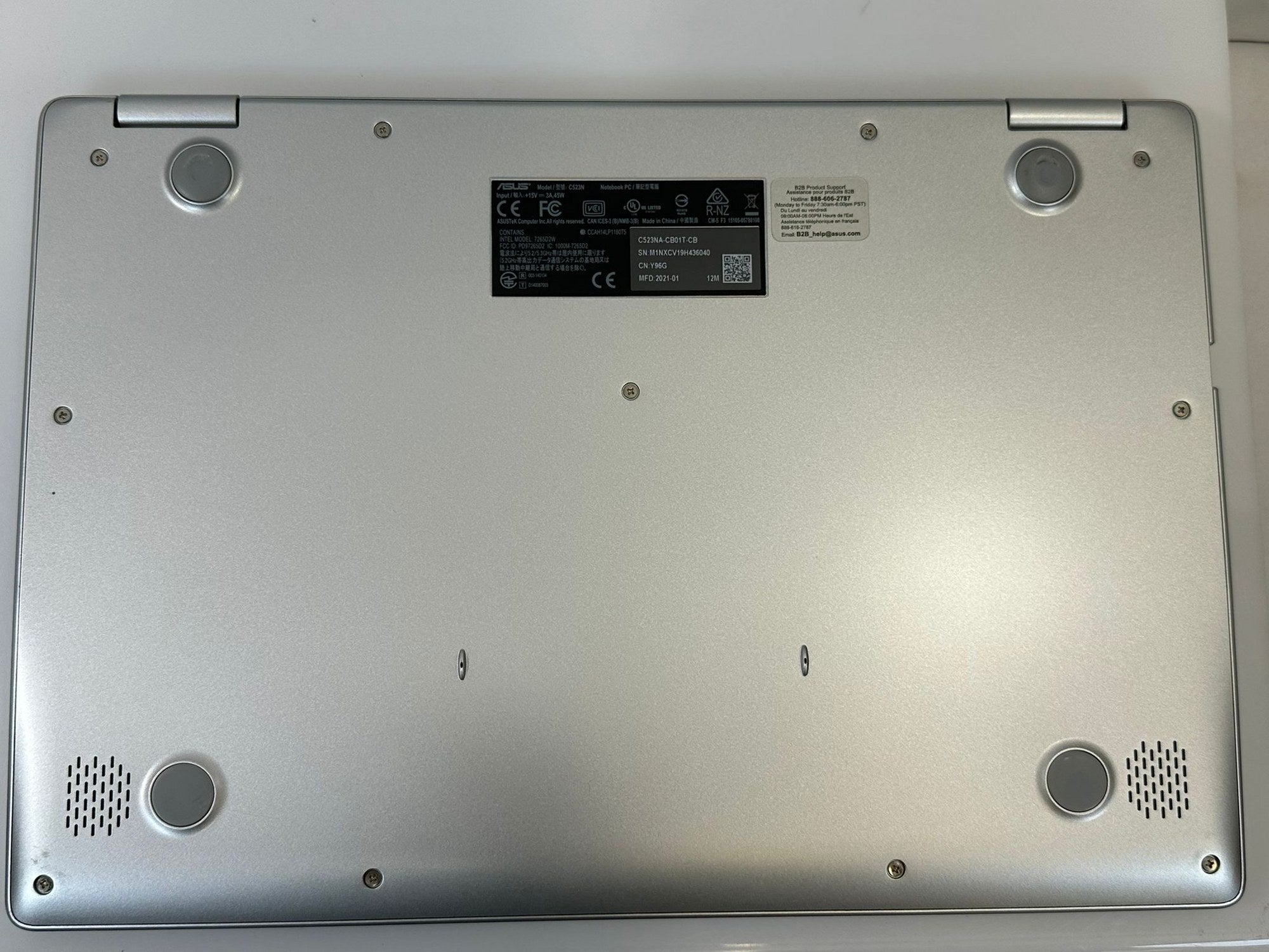 ASUS Chromebook C523N 15" - Intel Celeron 4GB 32GB - Laptop - DOKAN