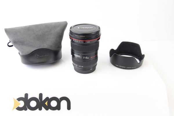 Canon EF 17-40mm F4L USM Lens - EF-Mount Lens/Full-Frame Format - DOKAN