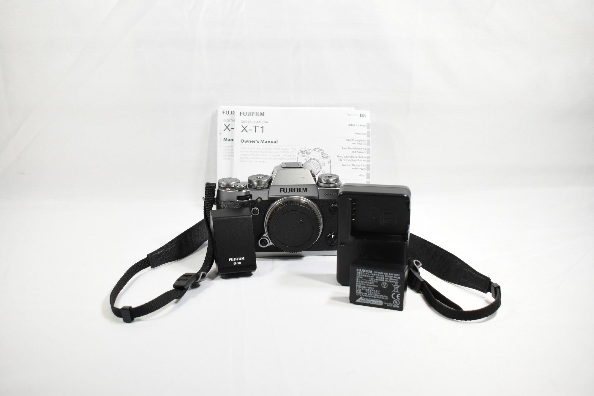 FUJIFILM X-T1 Mirrorless Digital Camera - FUJIFILM EF-X8 Flash