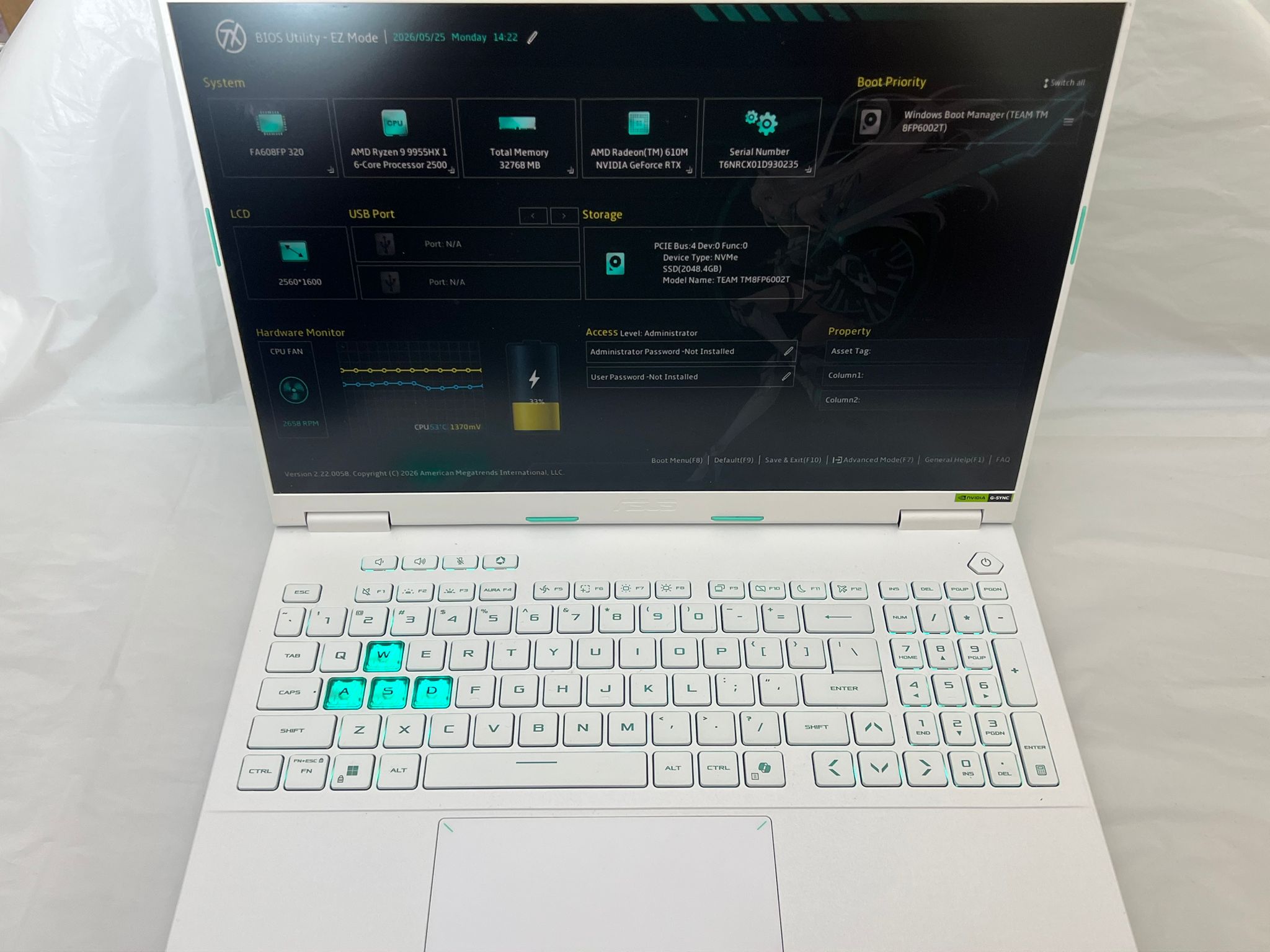 ASUS Tianxuan 6 Pro (FA608FP) 16" - Ryzen 9 9955HX 32GB 2TB RTX 5070 - Gaming Laptop