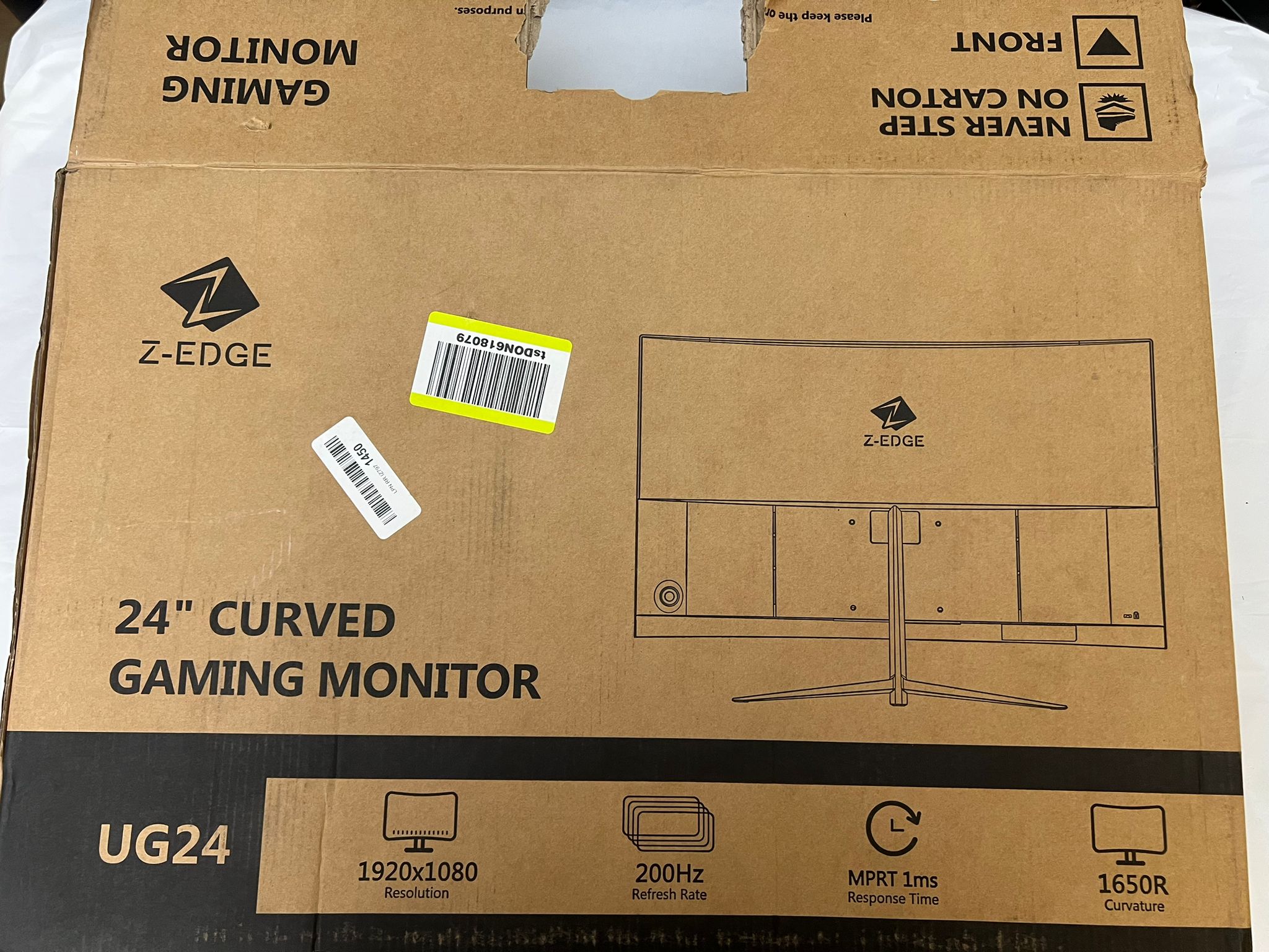 Z-Edge 24" Curved Gaming Monitor (UG24)